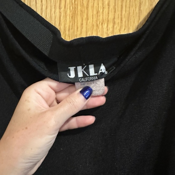 Vintage JKLA Black Maxi Skirt with slit - Picture 2 of 4